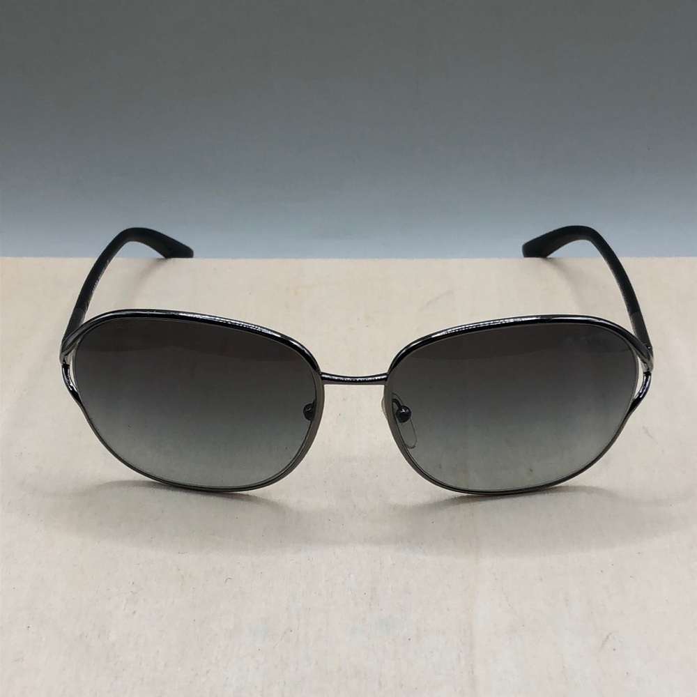 Prada Gunmetal Metal Frame Gradient Tint Sunglasses - SPR 58M HAS FLAWS READ